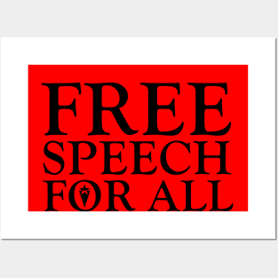 Free Speech For All Posters and Art